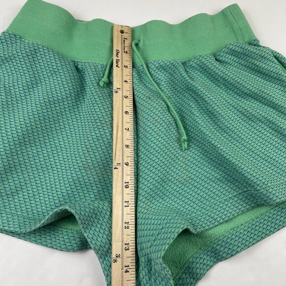 Nike Phoenix Sweat Shorts Women’s L Green High Elastic Waist Logo Print - Picture 5 of 11